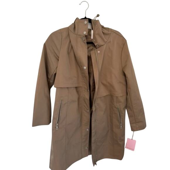 Avec Les Filles Oversize Water Resistant Trench Coat Fawn NWT Size S - Picture 6 of 7